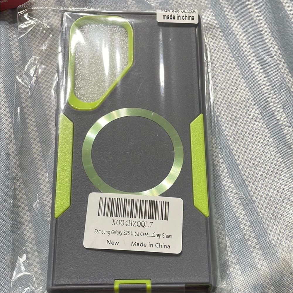 Samsung Galaxy Case Gray and Green Durable Protective Cover